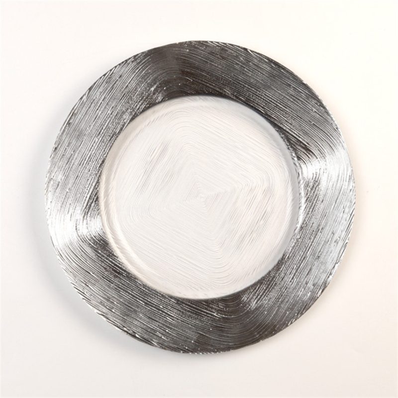 Wholesale Glass Charger Plate PZ-014 - Image 1